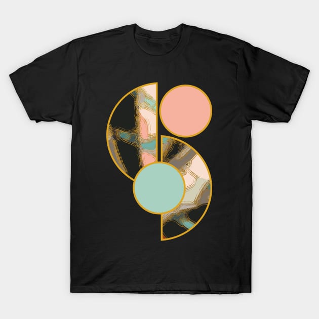 Bright vibrant modern earth tones colors unique original contemporary art 342 Abstract T-Shirt by dvongart